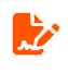 Icône représentant un document avec un crayon en orange.